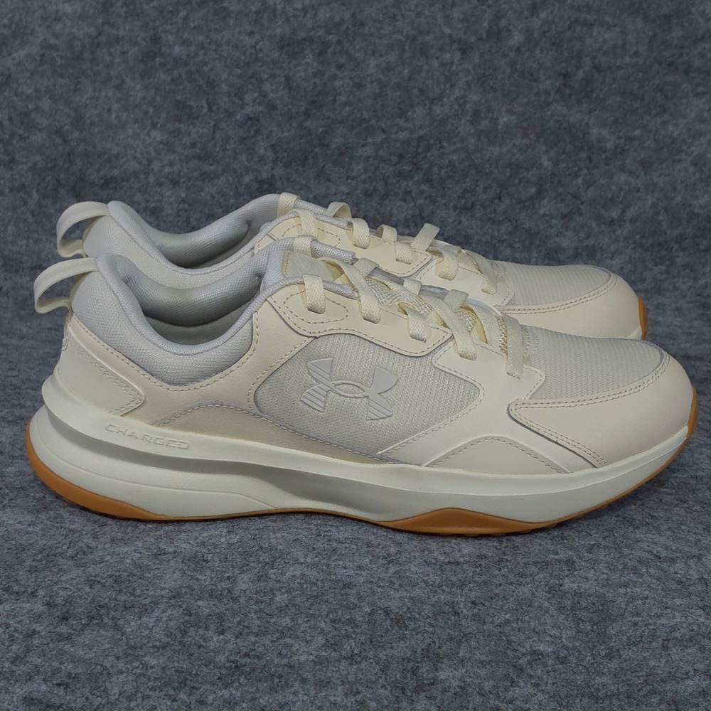 Under Armour UA Charged Edge Mens Training Shoes‎ White Gum Size 12 New